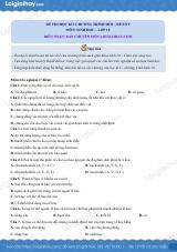 Đề thi học kì 1 Sinh 10 Chân trời sáng tạo - Đề số 9